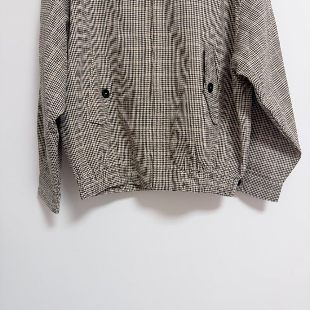 Checked Double-Weave Blouson Jacket - image 6